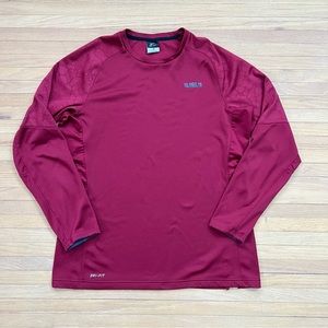 Men’s Maroon Nike Lebron James long sleeve